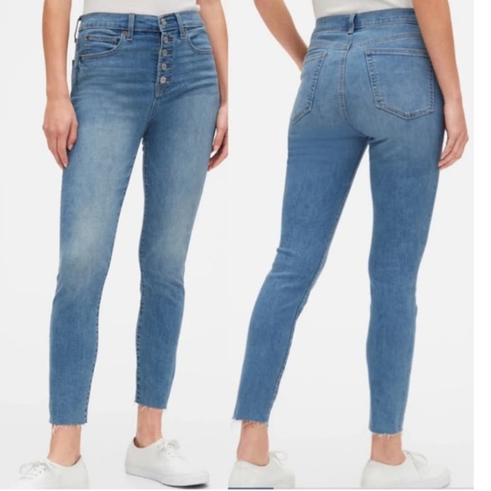 Gap Exposed Button Fly True Skinny Jeans 2 / 26